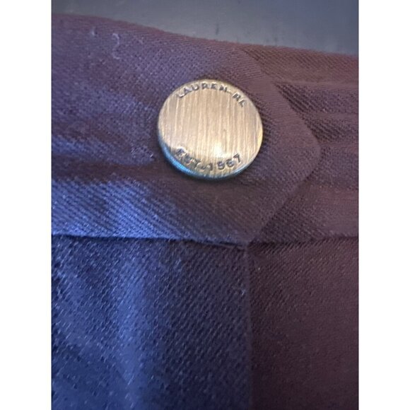 Lauren Ralph Lauren Brown Wool Blend Belted Petite Skirt 12P Equestrian - Picture 2 of 6